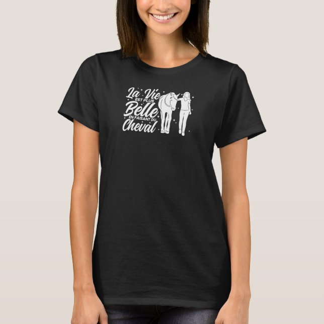 T-shirt Cavalier Cavalier Chevaux Vintage (Devant)