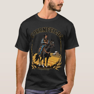 T-shirt cavalier de champs de maïs