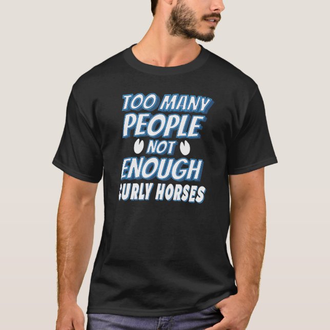 T-shirt Cavalier de cheval curé (Devant)