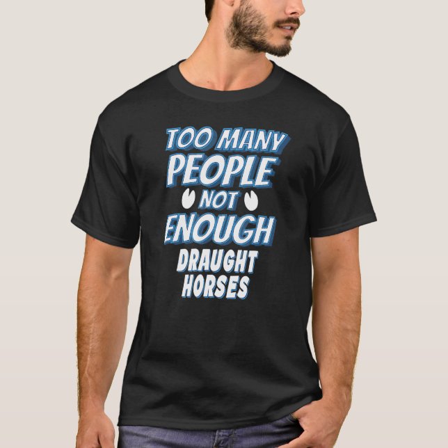 T-shirt Cavalier de cheval de trait (Devant)