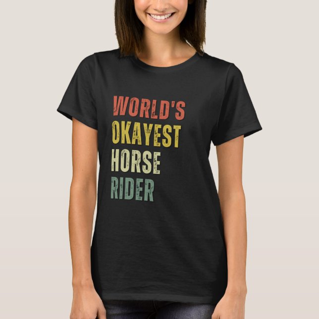 T-shirt Cavalier de cheval moyen du monde - Cavalier éques (Devant)