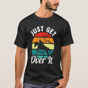 T-shirt Cavalier de course de chevaux rétro Just Get Over