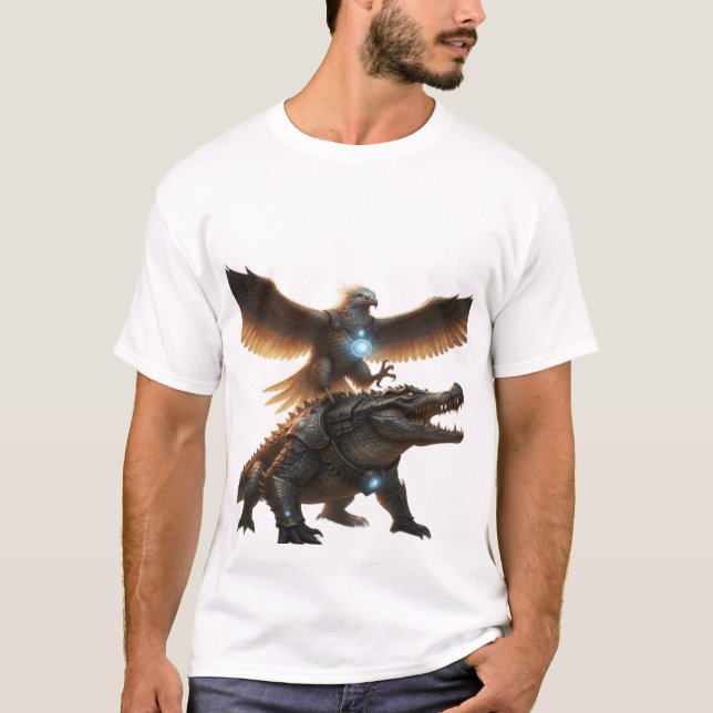 T-Shirt Cavalier de Dragon – Puissance en Mouvemen (Devant)