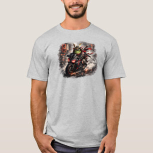 T-shirt Cavalier de grenouille samouraï T-S graphique de s