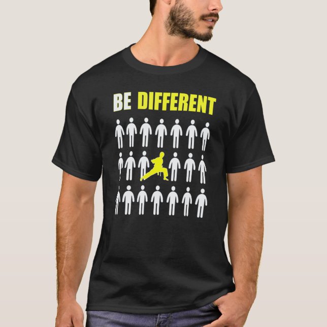 T-shirt Cavalier de Karaté Classique Soyez Différent Inspi (Devant)
