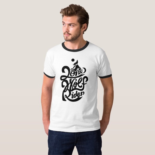 T-shirt Cavalier de loup solitaire (Devant entier)