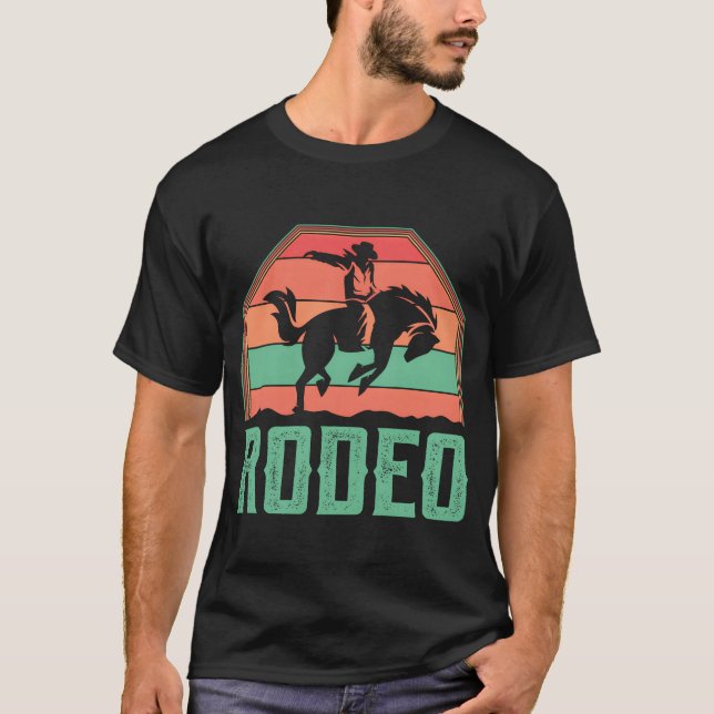 T-shirt Cavalier de Rodéo d'équitation occidentale ami cow (Devant)