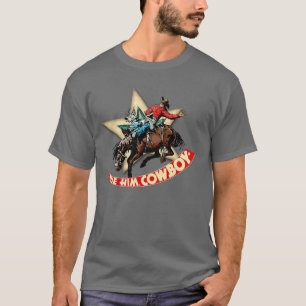 T-shirt Cavalier de Rodéo Occidental Cavalier de Bronc Rid
