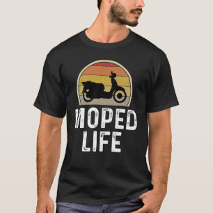 T-shirt Cavalier de scooter Moped Life Rétro Vintage