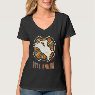 T-shirt Cavalier de taureau Classique Rétro Amour Sport Vi