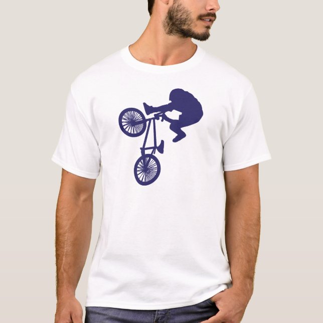 T-SHIRT CAVALIER DE VÉLO BMX (Devant)