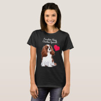 T-shirt cavalier d'épagneul du Roi Charles (noir)