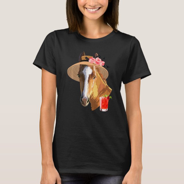 T-shirt Cavalier Derby Équitation Cavalier Jockey Éleveur  (Devant)