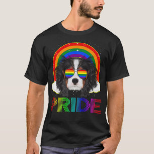 T-shirt Cavalier Dog LGBT Arc-en-ciel Gay Lesbienne Drôle