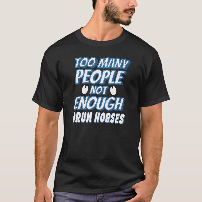 T-shirt Cavalier du cheval de tambour (Devant)