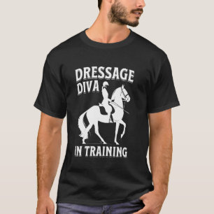 T-shirt Cavalier en formation de diva du dressage