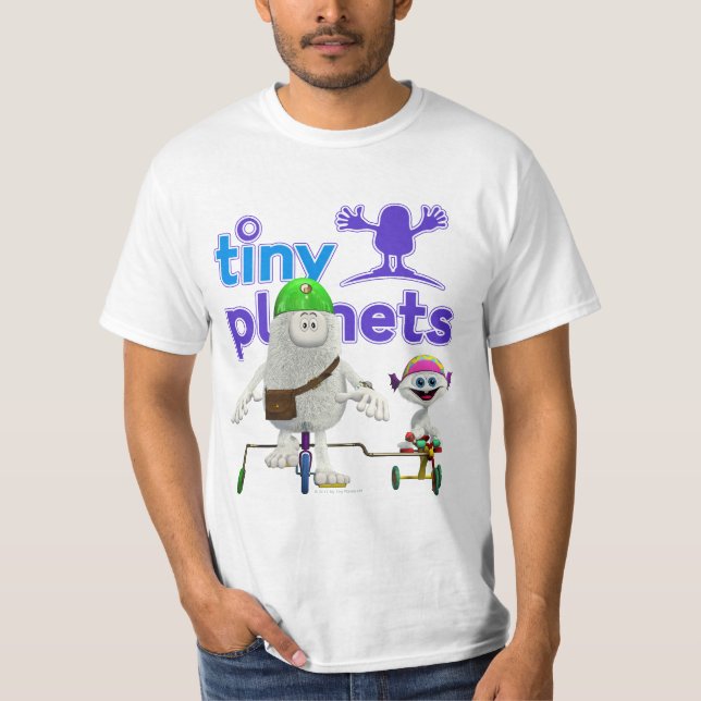 T-shirt Cavalier facile de planètes minuscules (Devant)