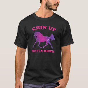 T-shirt Cavalier Graphique Équitation Cheval Tête Haute Ta