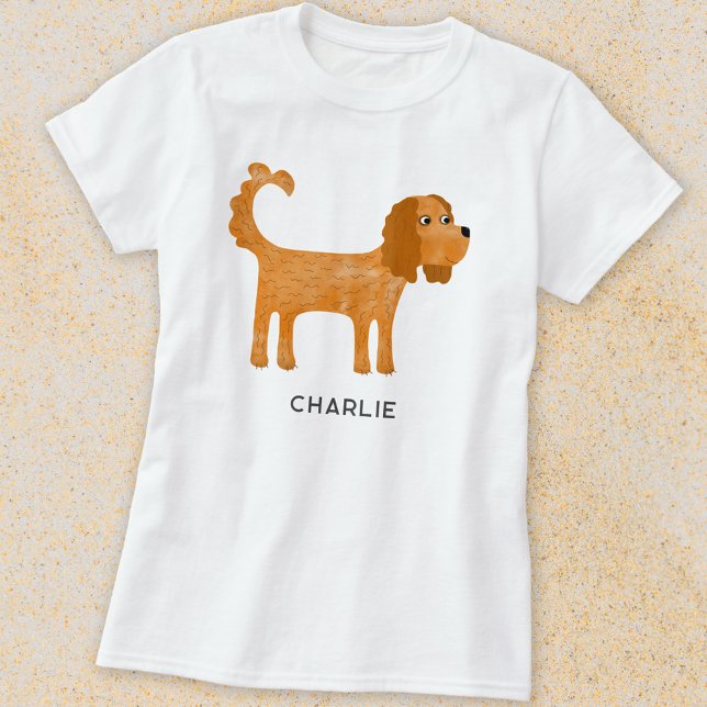 T-shirt Cavalier King Charles Spaniel Chien Personnalisé (Créateur téléchargé)