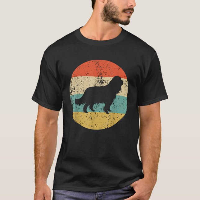 T-shirt Cavalier King Charles Spaniel Chien Rétro (Devant)