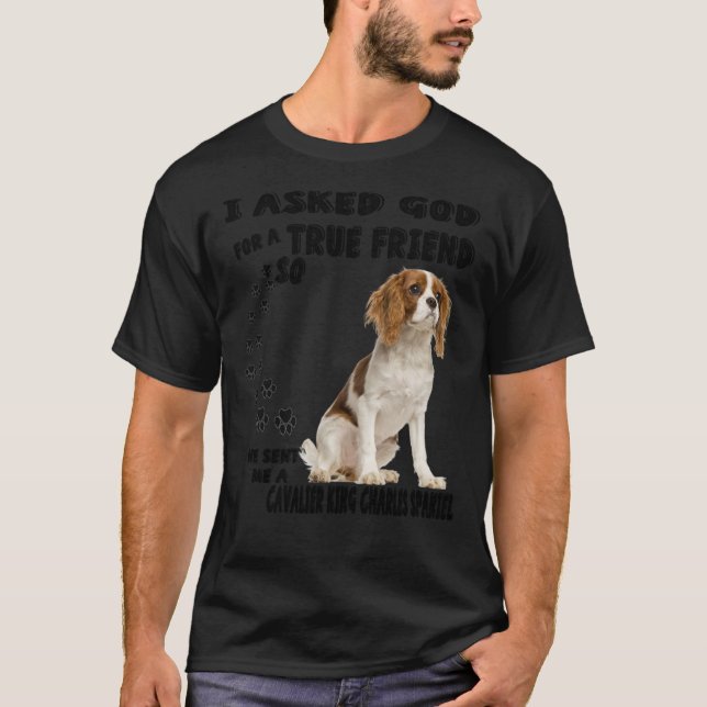 T-shirt Cavalier King Charles Spaniel Citation Maman, CKCS (Devant)