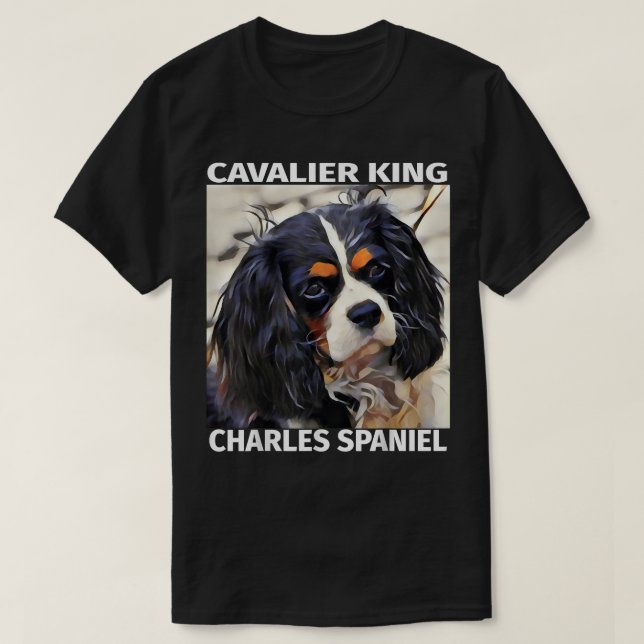 T-shirt Cavalier King Charles Spaniel Favorite Pet Puppy D (Design devant)