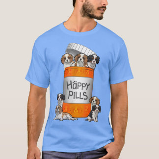 T-shirt Cavalier King Charles Spaniel Happy Pills