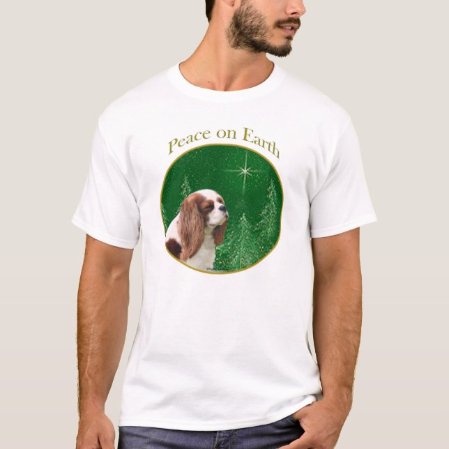 T-shirt Cavalier King Charles Spaniel Paix (Devant)