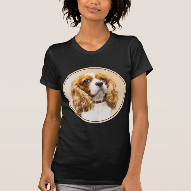 T-shirt Cavalier King Charles Spaniel Peinture originale (Devant)