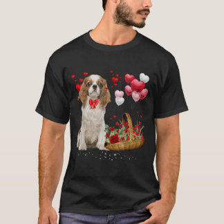 T-shirt Cavalier King Charles Spaniel Red Heart Valentine
