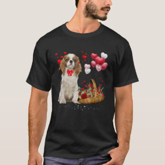 T-shirt Cavalier King Charles Spaniel Red Heart Valentine