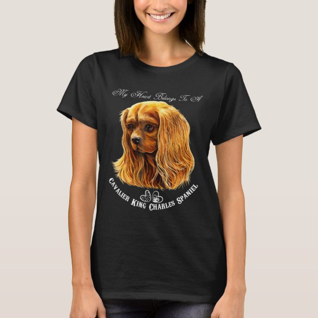T-shirt Cavalier King Charles Spaniel Ruby (Devant)