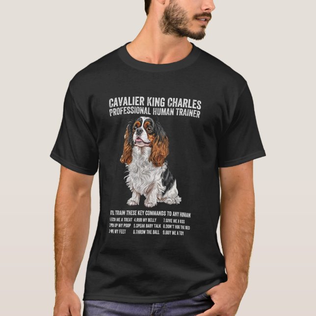 T-shirt Cavalier King Charles Spaniel Tri Professionnel Hu (Devant)