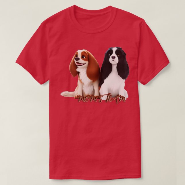 T-shirt Cavalier King Charles Spaniels 2 (Design devant)