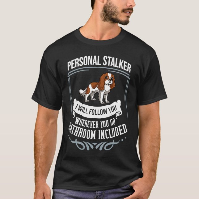 T-shirt Cavalier King Charlies Spaniel Dog Puppies Owner L (Devant)