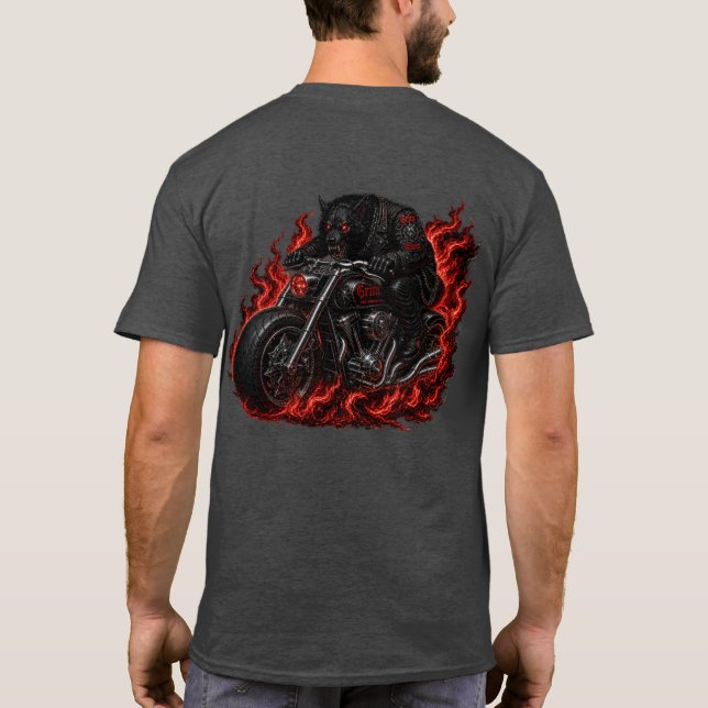 T-shirt Cavalier Loup Sinistre (Dos)