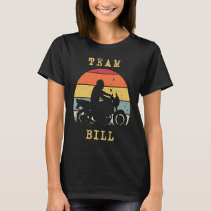 T-shirt Cavalier Motard Moto Bill Vintage Rétro Coucher de