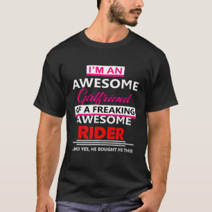 T-shirt Cavalier Moto Cross Moto Dirt Bike Femme Petit Ami