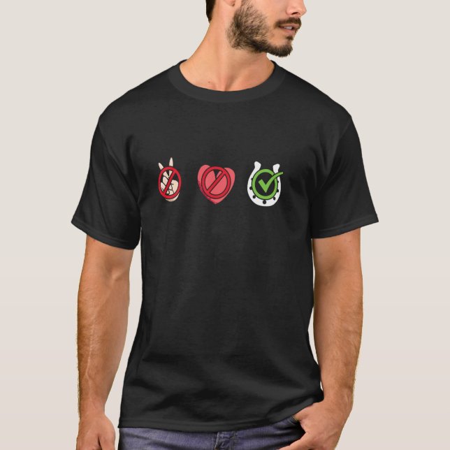T-shirt Cavalier Paix Amour Endurance Équitation (Devant)