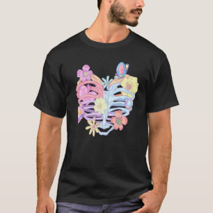 T-shirt Cavalier Pastel Fleurs de Goth Papillons
