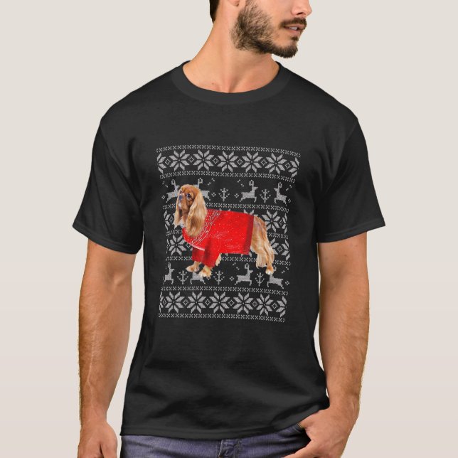T-shirt Cavalier Roi Charles Spaniel Doux moche Christa (Devant)