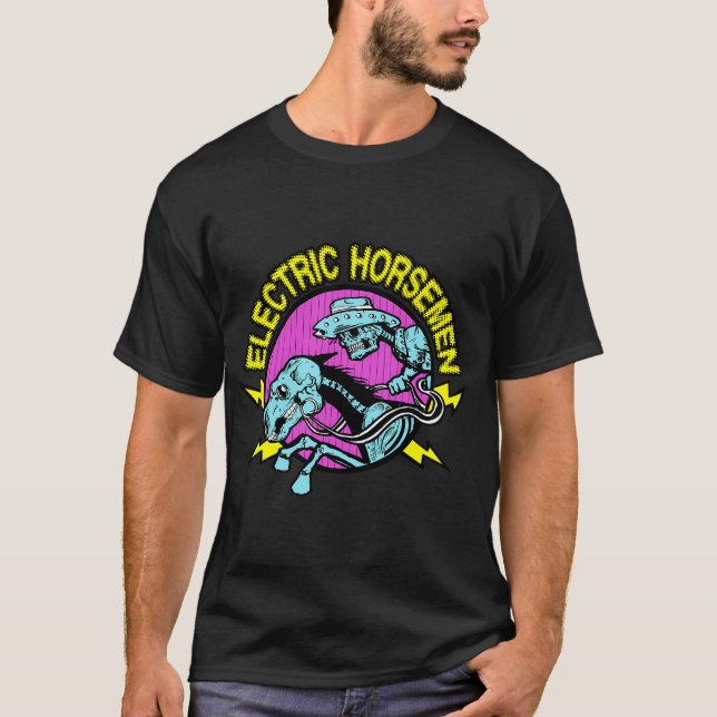 T-shirt Cavalier squelette électrique (Devant)
