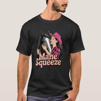 T-shirt Cavalière amoureuse de chevaux Western Rodeo Rando