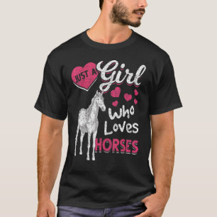 T-shirt Cavalière Juste Une Fille Qui Aime Les Chevaux Che