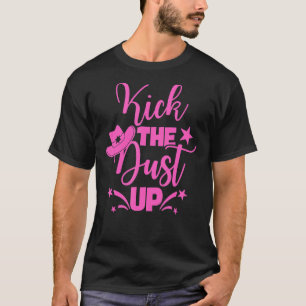 T-shirt Cavalière Kick Dust Up Country Line Dancing Ladies