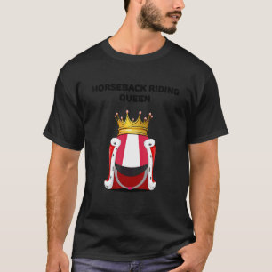 T-shirt Cavalières Reine d'équitation Féminine Équitation