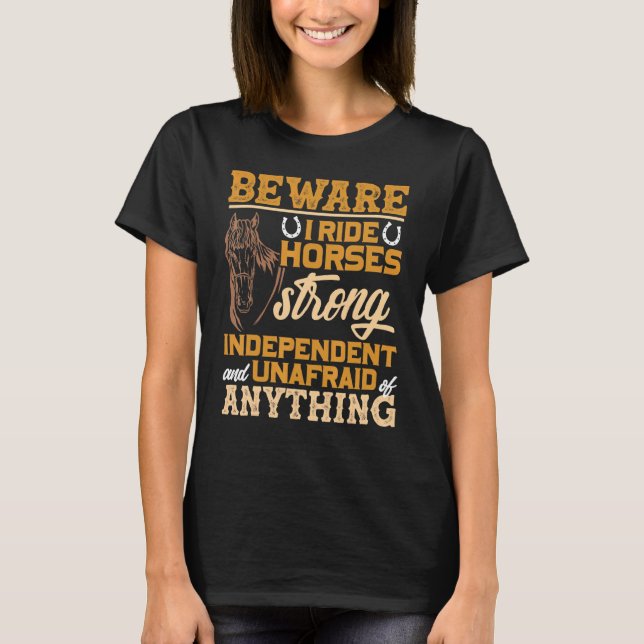 T-shirt Cavaliers Cheval & Courses de Chevaux (Devant)