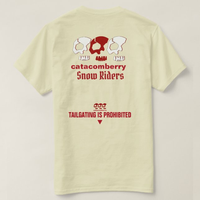 T-SHIRT CAVALIERS DE LA NEIGE PAR CATCOMBERRY (Design dos)