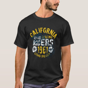 T-shirt Cavaliers de vagues de Californie vintage 1961 Lon
