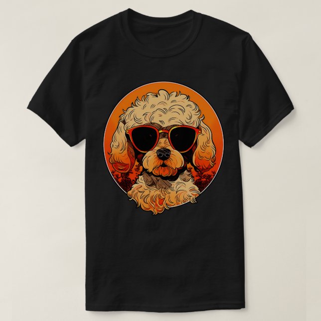 T-shirt Cavapoo Lunettes de soleil Chien 1 (Design devant)